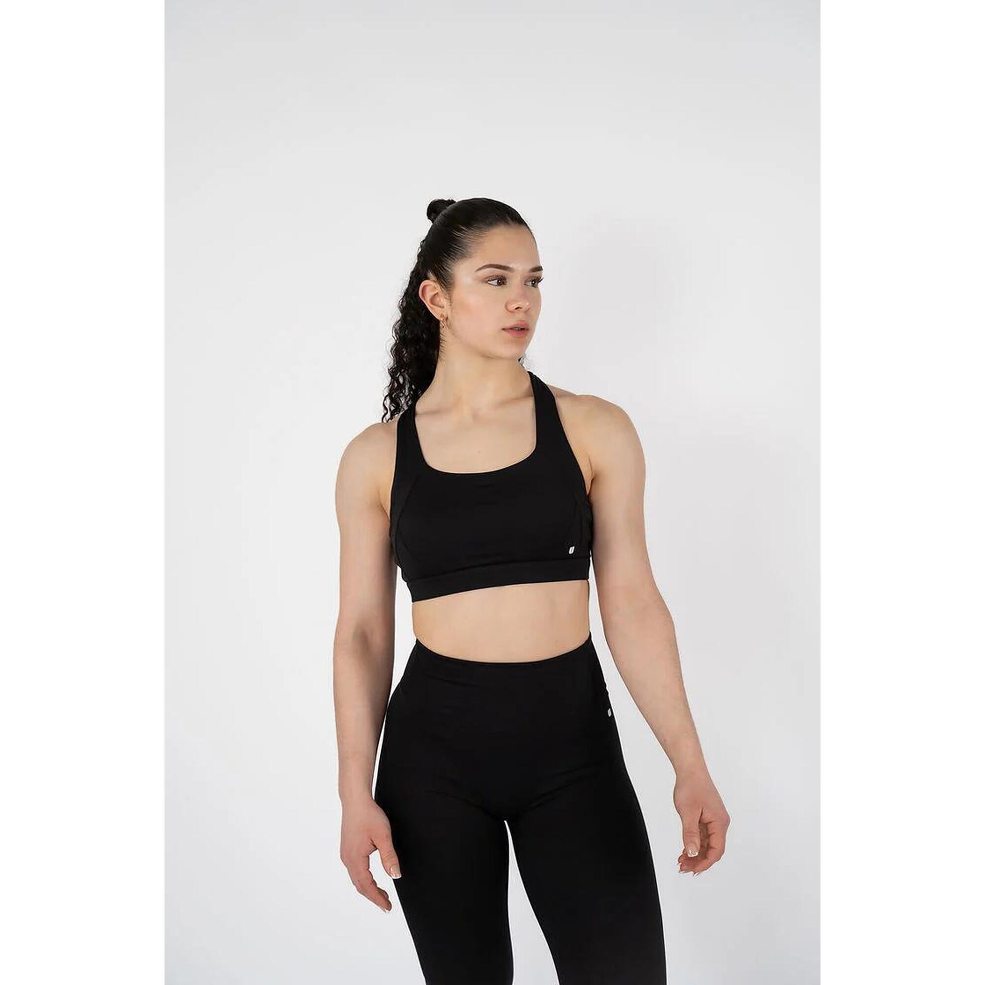 Support Sportbeha Fitness Dames Zwart - High Support - Unfazed Activewear