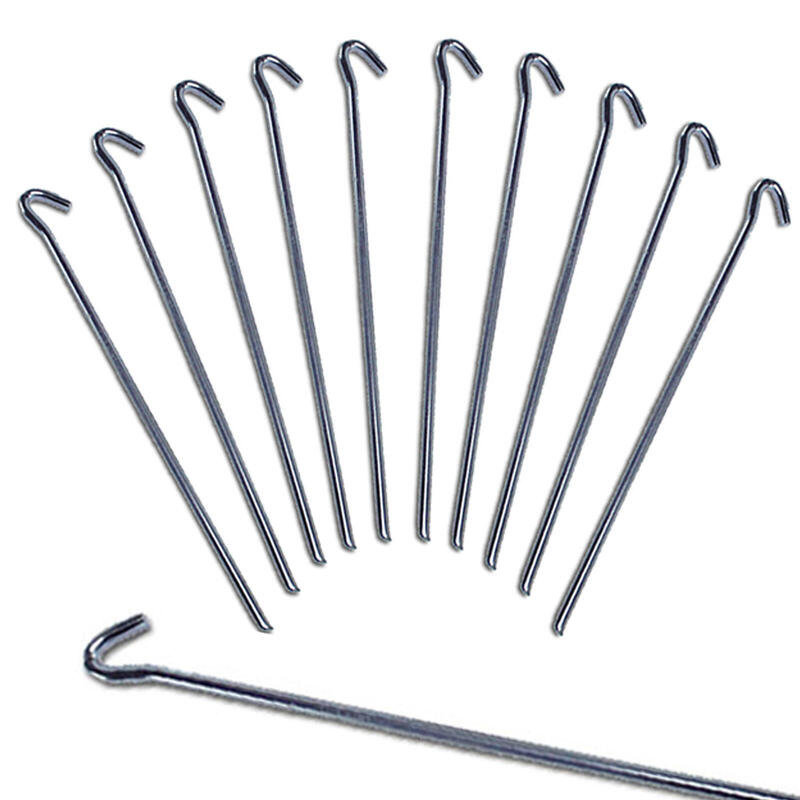 10 x estaca 23 cm suelo clavo acero galvanizado 7 mm robusto