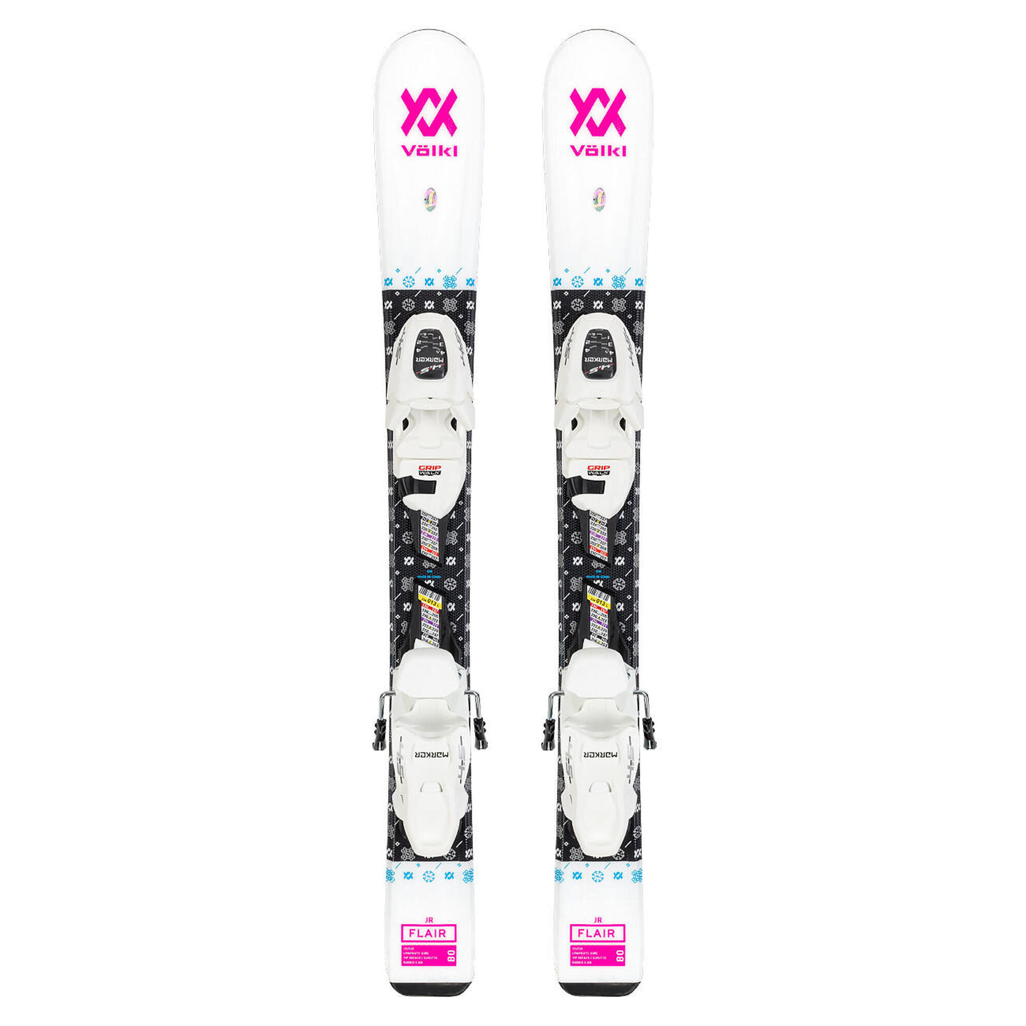 VÖLKL Dětské lyže VOLKL FLAIR JR + vázání MARKER VMOTION 4.5 JR s GRIP WALK