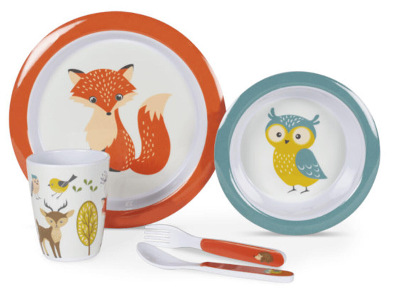 KAMPA Kampa Childrens Camping Dish Set - Woodland Creatures