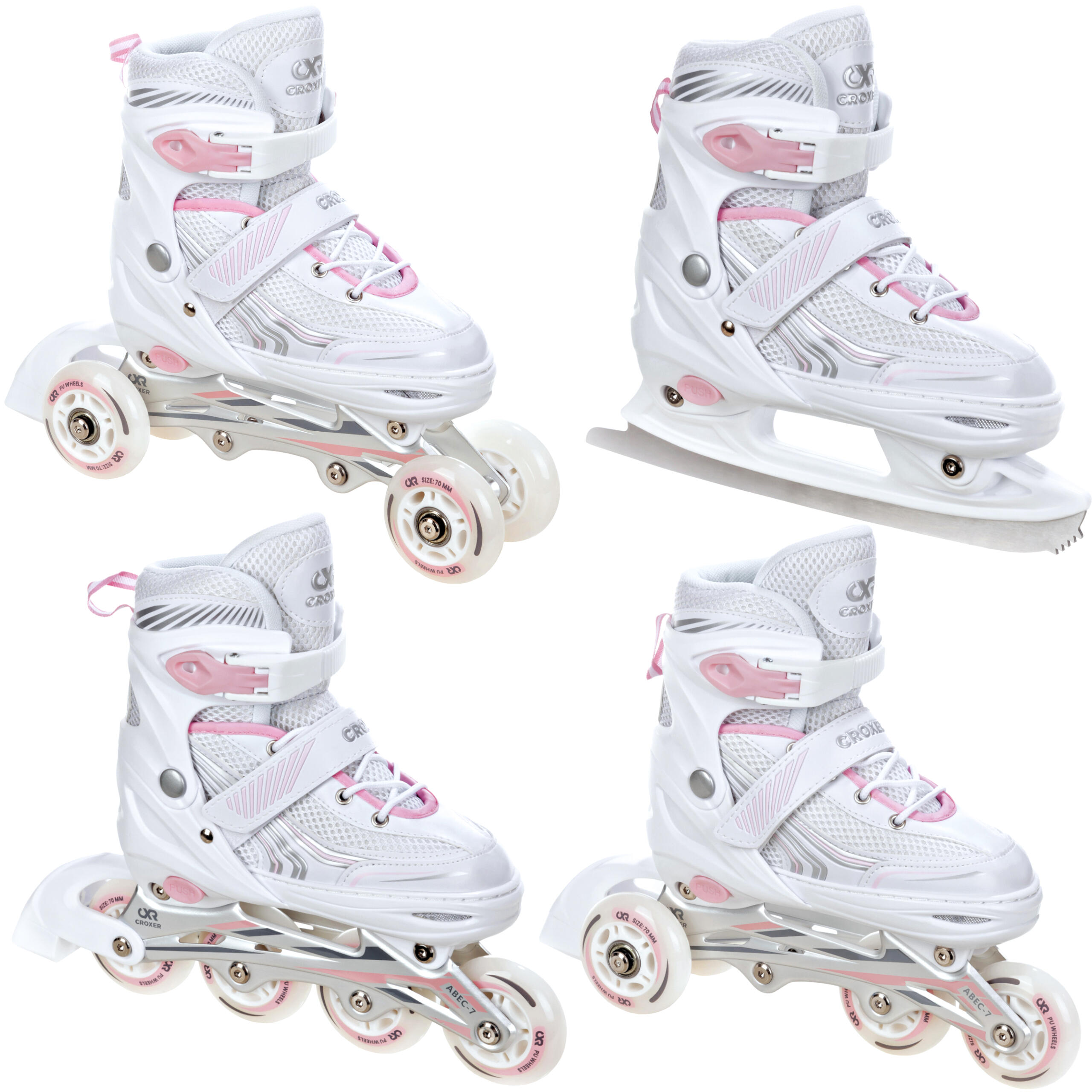 CROXER Verstellbare Rollschuhe 4in1 Optima