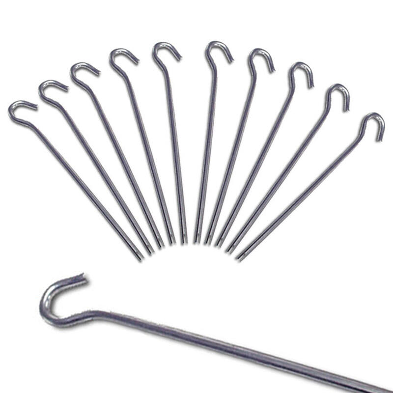 10 x haringen 24 cm rotsnagel tentharing grondnagel 4 mm stalen nagels