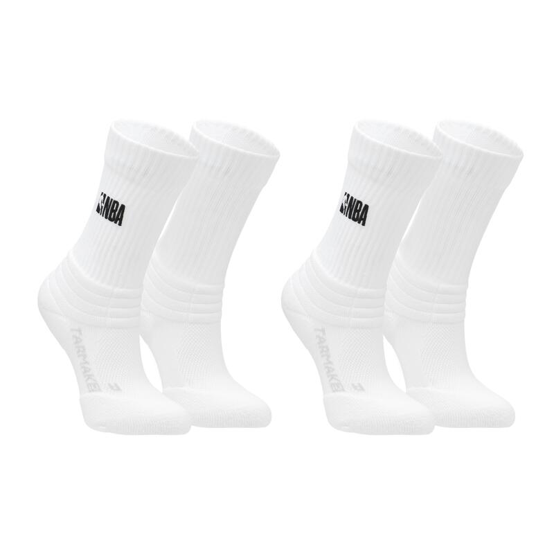 Lot de 2 paires Chaussettes de basketball NBA adult blanches