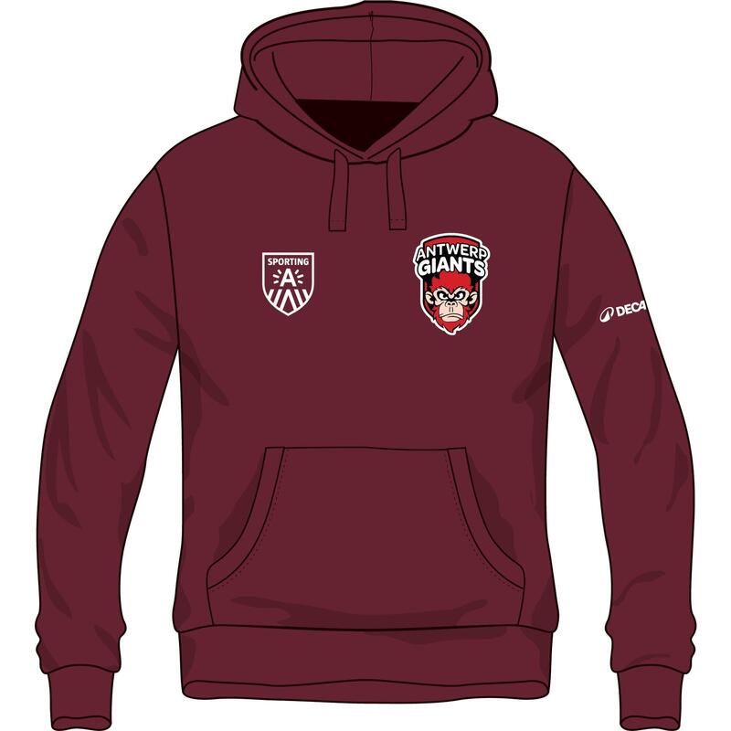 Antwerp Giants hoodie  bordeaux kinderen