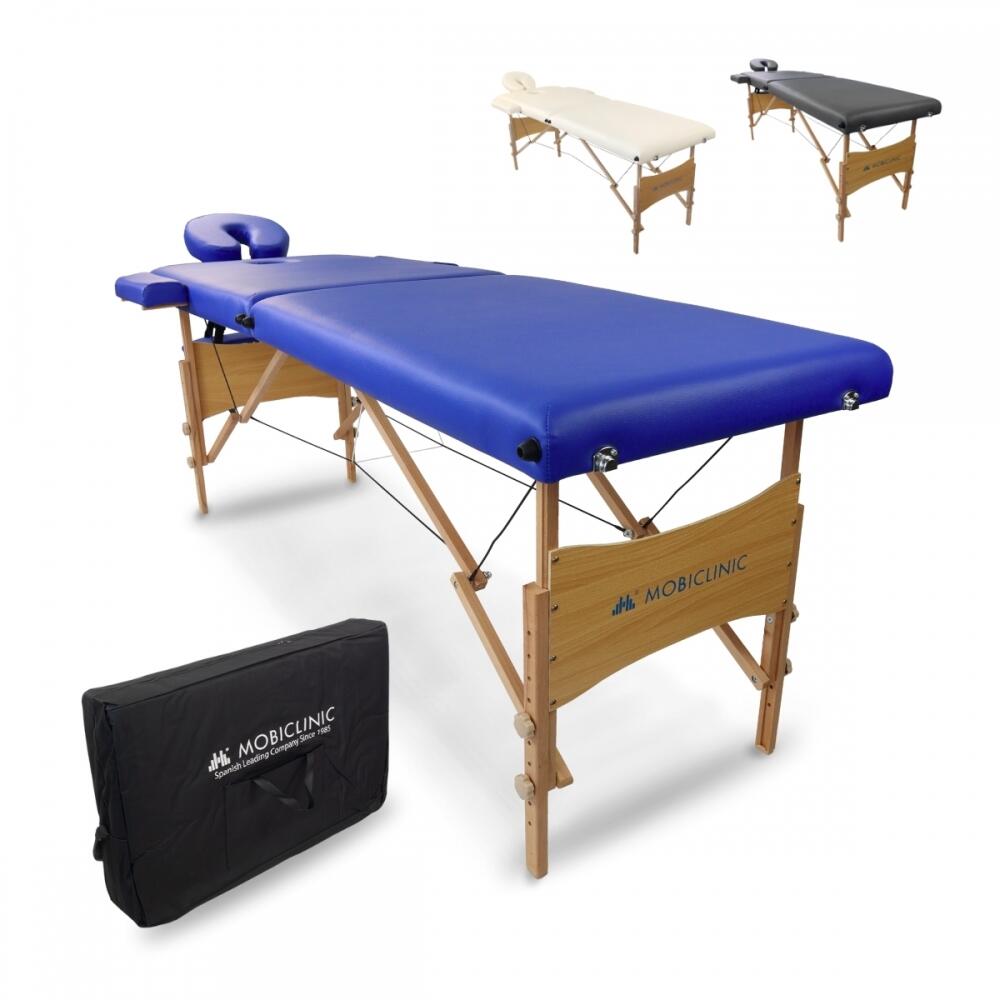 Mobiclinic - Table De Massage Pliante 186x60 Appui-têtehauteur Réglable Portable En Bois Bleu - Table De Massage - No Size - Decathlon