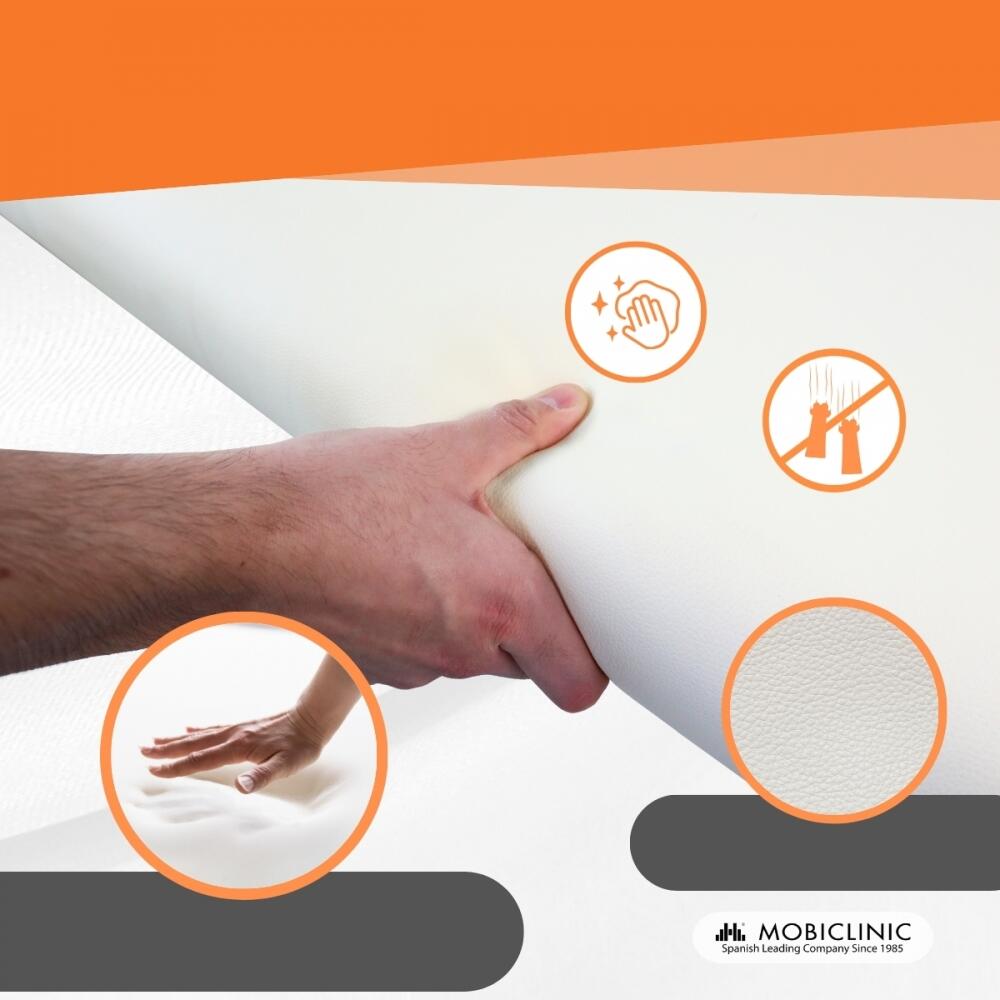 inklapbare massagetafel CM-01 Light 186x60 cm in hoogte verstelbaar Crèmekleurig 3/8