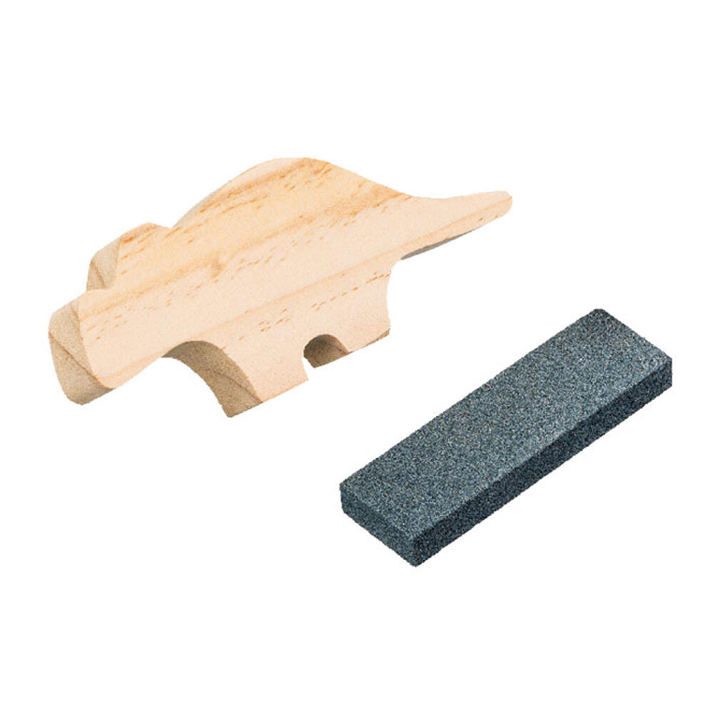 Coltello Da Intaglio Per Bambini C1 Kid - Sicuro Per Principianti, Con Fodero In Pelle | Per Intaglio Legno