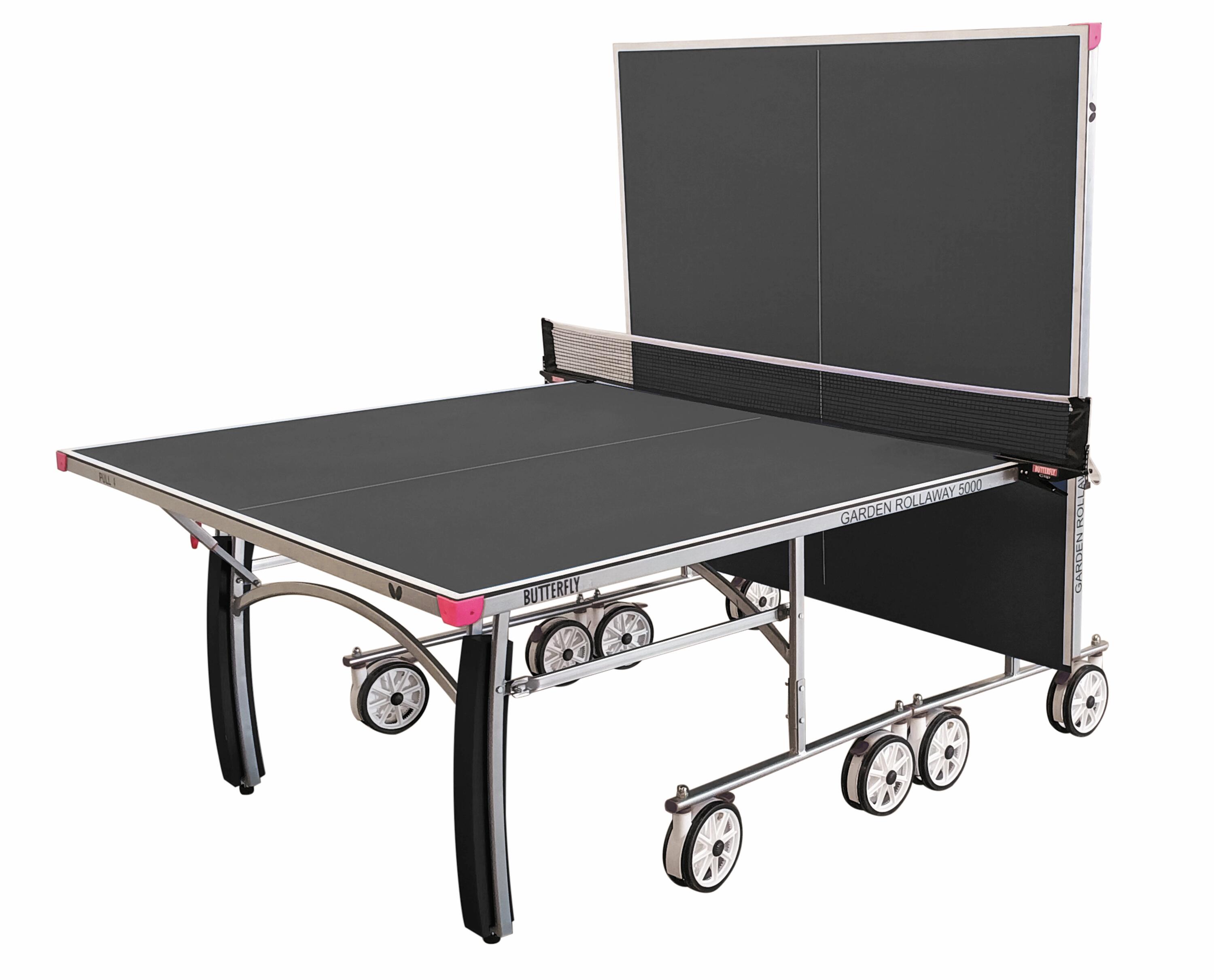 Butterfly Garden Rollaway 5000 Table Tennis Table - Grey 2/5