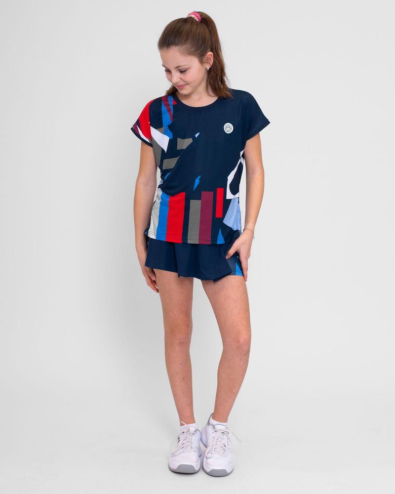 Camiseta Júnior Bidi Badu New York Capsleeve Azul Escuro Vermelho 5/5
