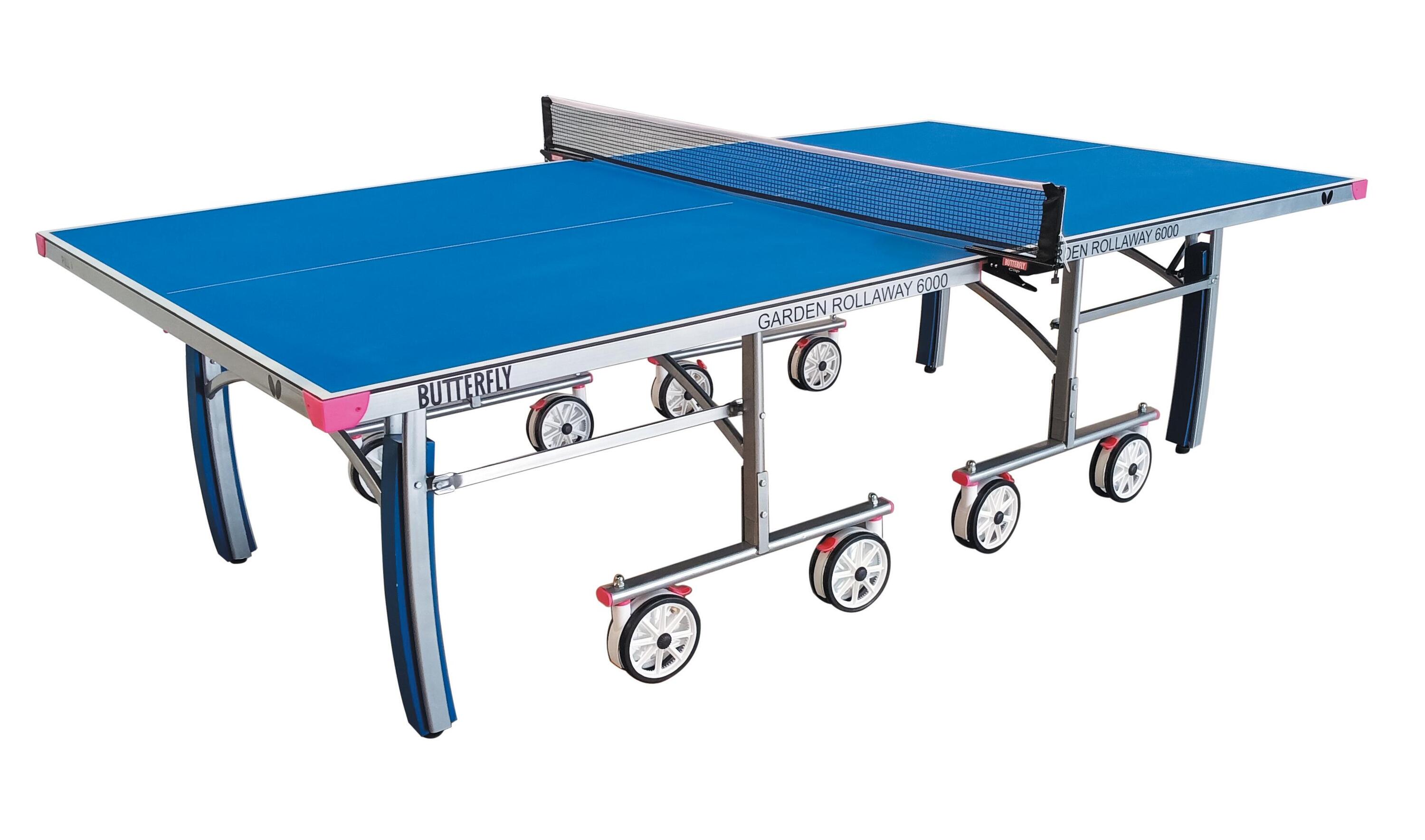 BUTTERFLY Butterfly Garden Rollaway 6000 Table Tennis Table - Blue