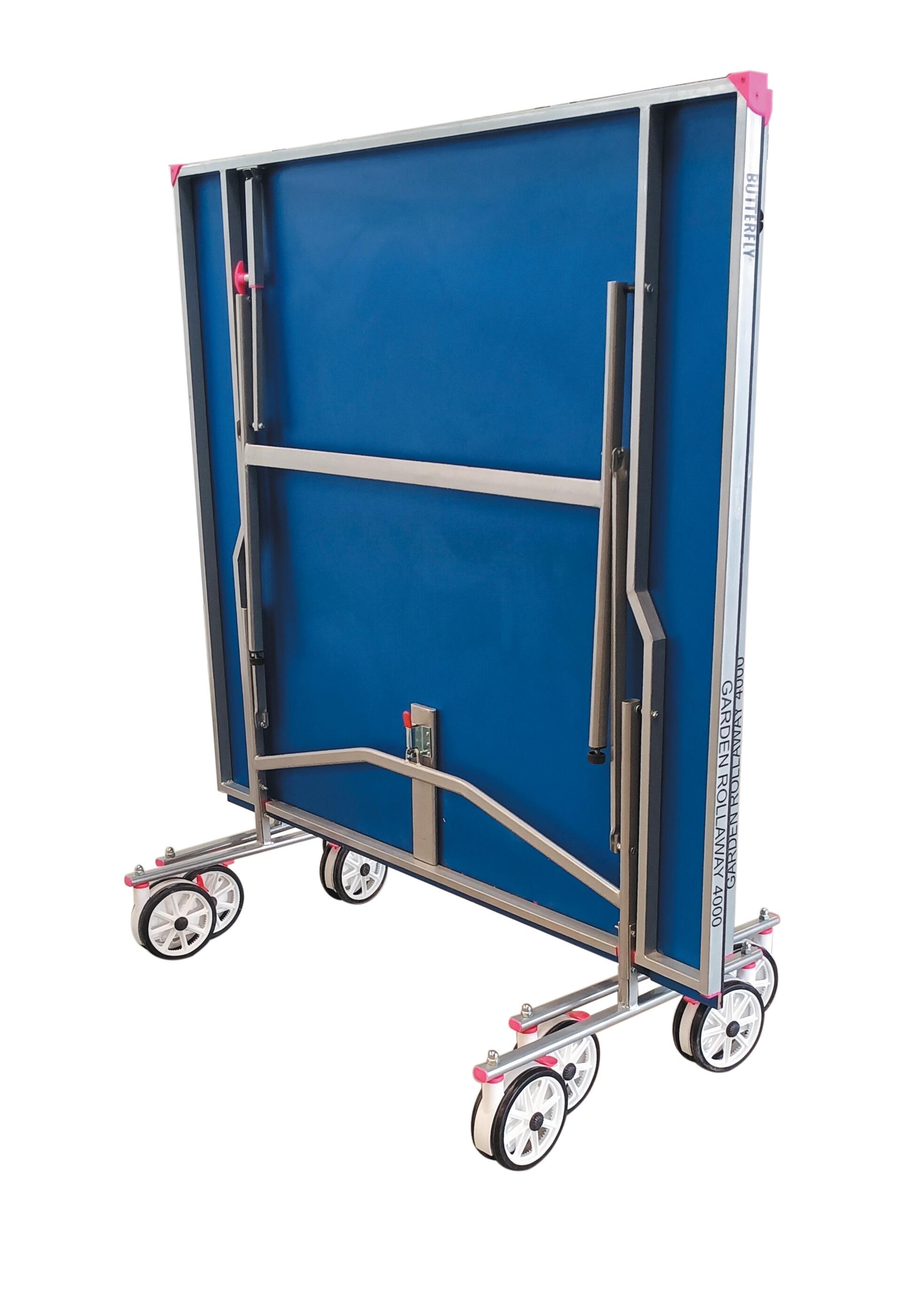 Butterfly Garden Rollaway 4000 Table Tennis Table - Blue 3/5