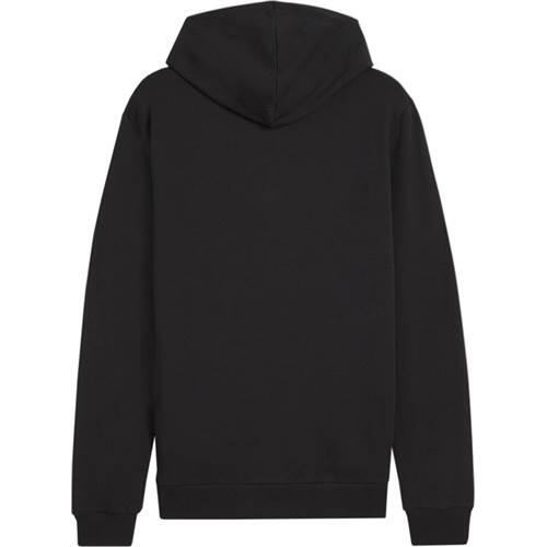 Felpa con cappuccio full zip uomo ( fleece) puma nero 4/4