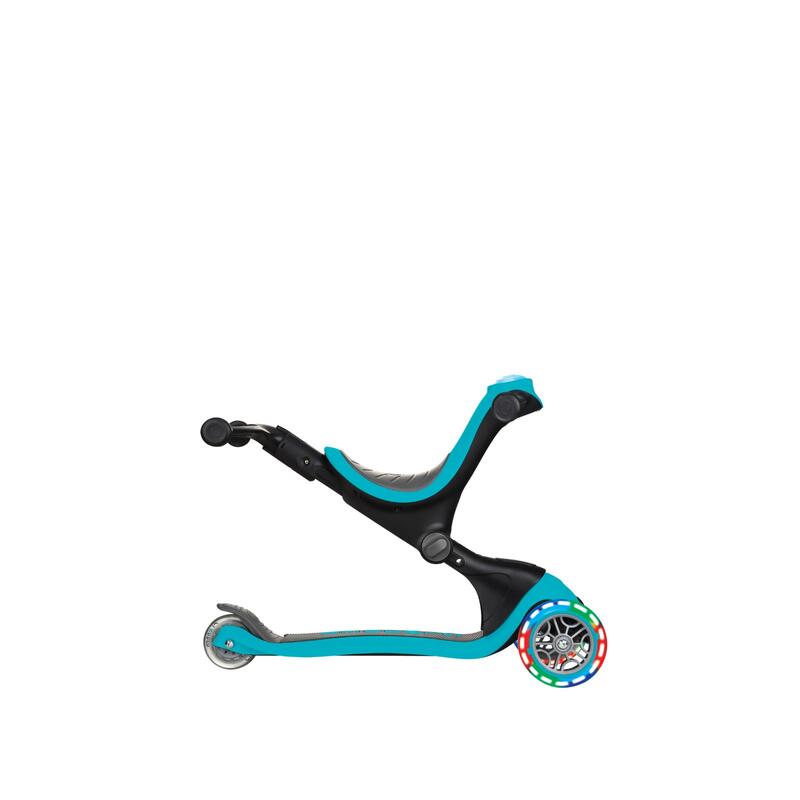 Trotineta Globber Go-Up 4 in 1 Deluxe Lights turquoise