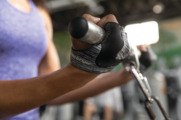 Harbinger Women's Palm Guards Crossfit Handschoenen - Zwart/Grijs - L 4/5
