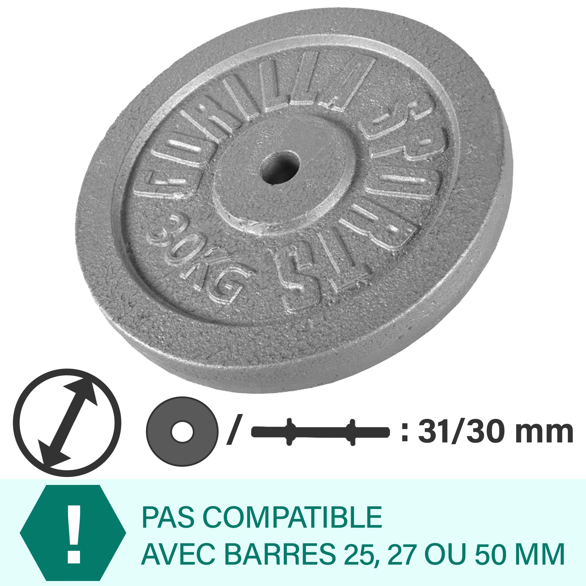 Hantelscheibe Guss 0,5-30 KG 2/7