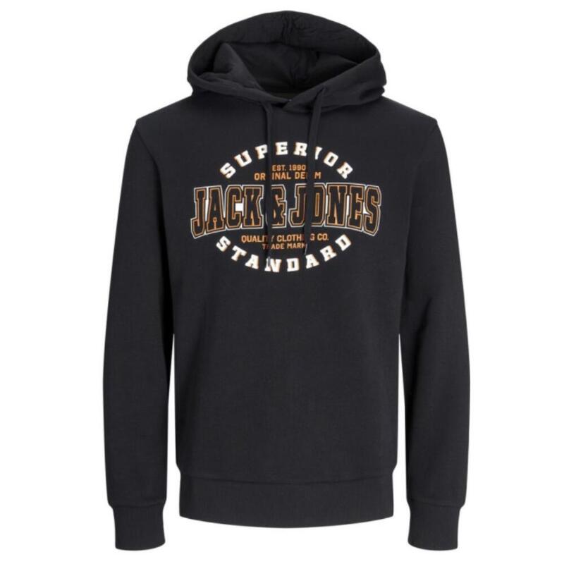 SUDADERA CON CAPUCHA HOMBRE JACK&JONES JJELOGO. Black 12255617