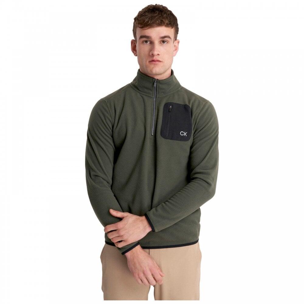 Calvin Klein PLANET FLEECE HALF ZIP Hunter Green 1/1
