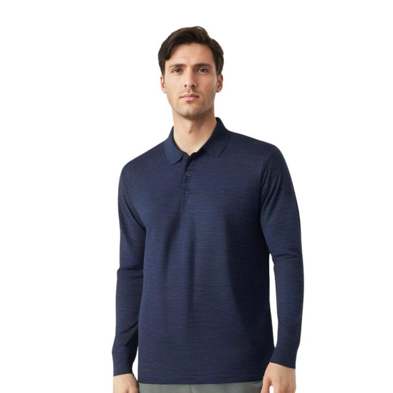 Polo-Shirt Merino Rigi LS