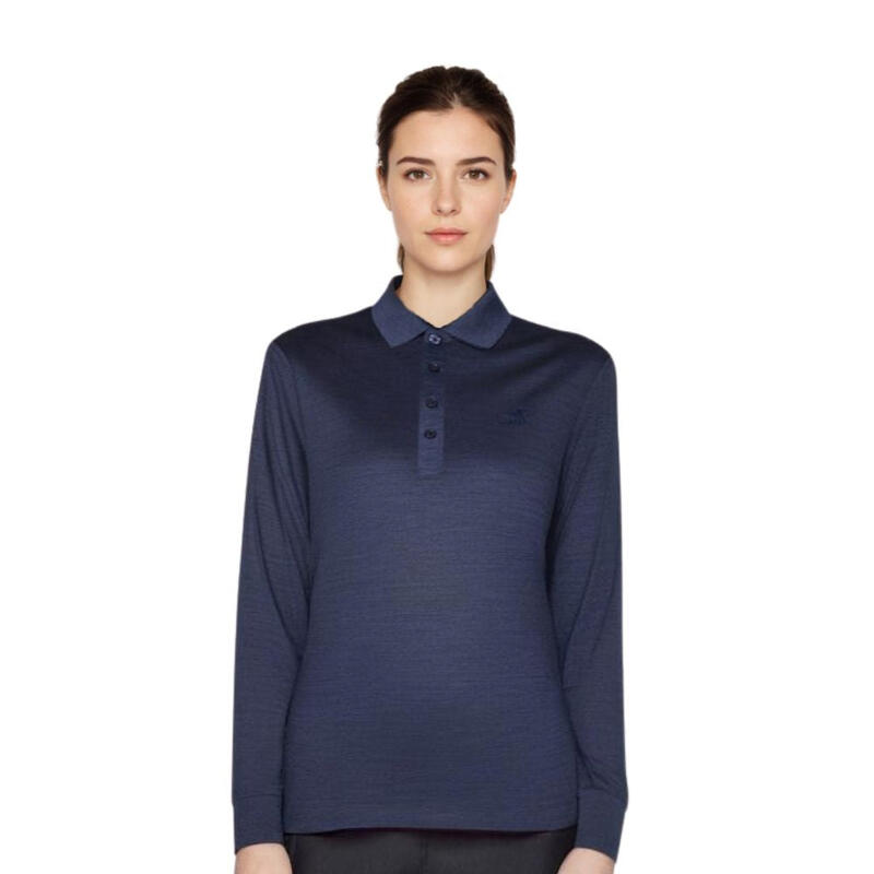 Polo-Shirt Merino Rigi LS