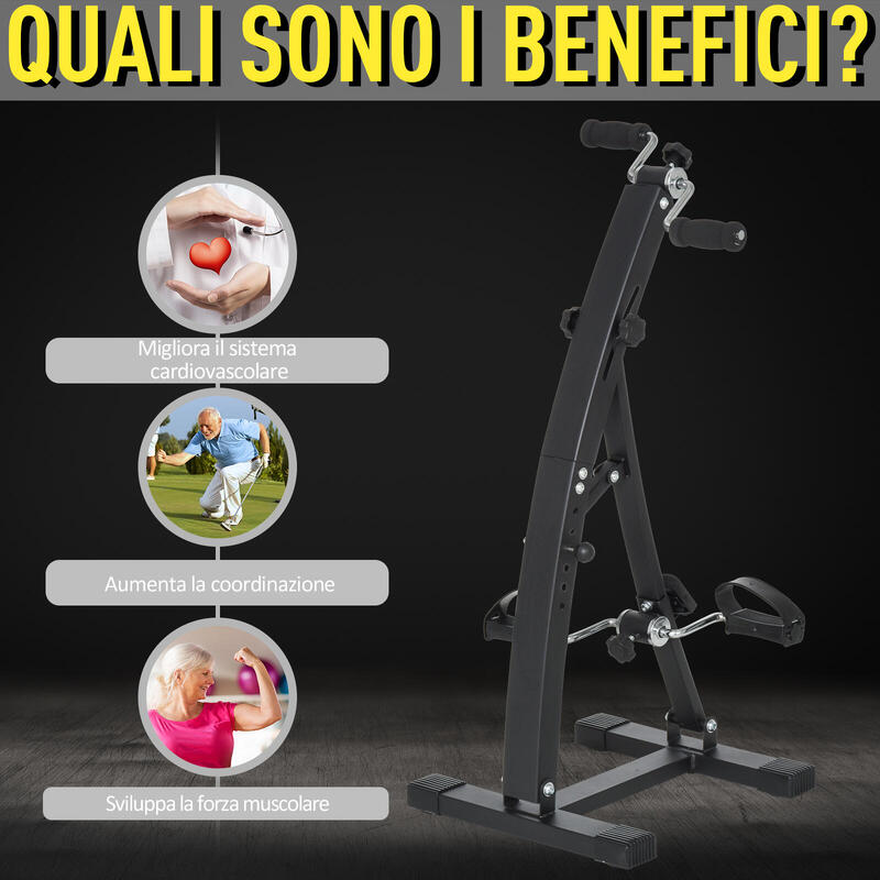 Bicicleta de Fitness cu Ecran LED si Rezistenta Reglabila Neagra