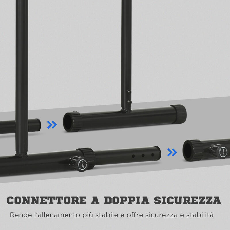 Statie SPORTNOW cu conector de siguranta, bara de scufundare reglabila