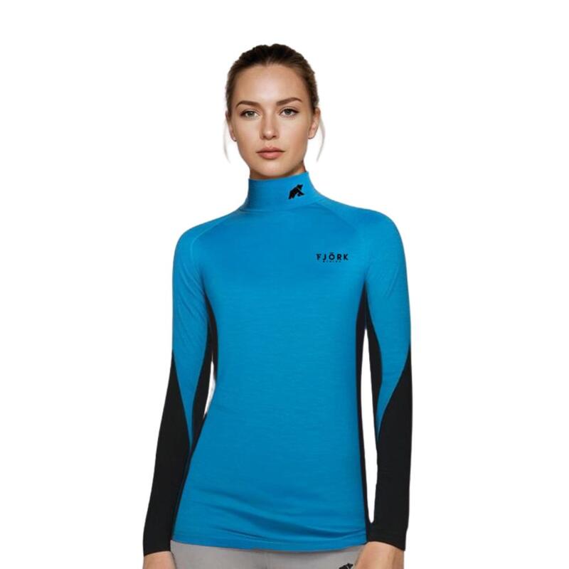 Technisches Merino-T-Shirt mit langen Ärmeln - Jungfrau 210 Roll Damen