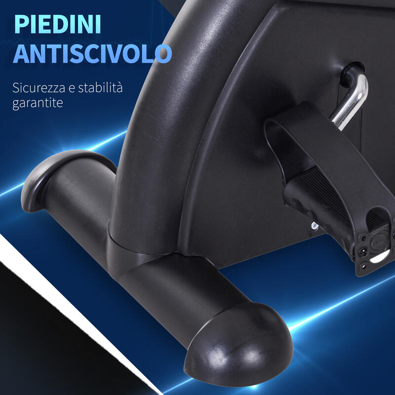 HomCom mini dispozitiv de pedalare, 39x40x31 cm, Negru