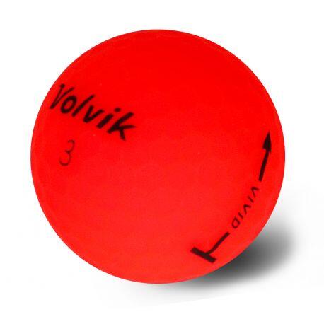 Volvik Vivid Balles de Golf Rouge