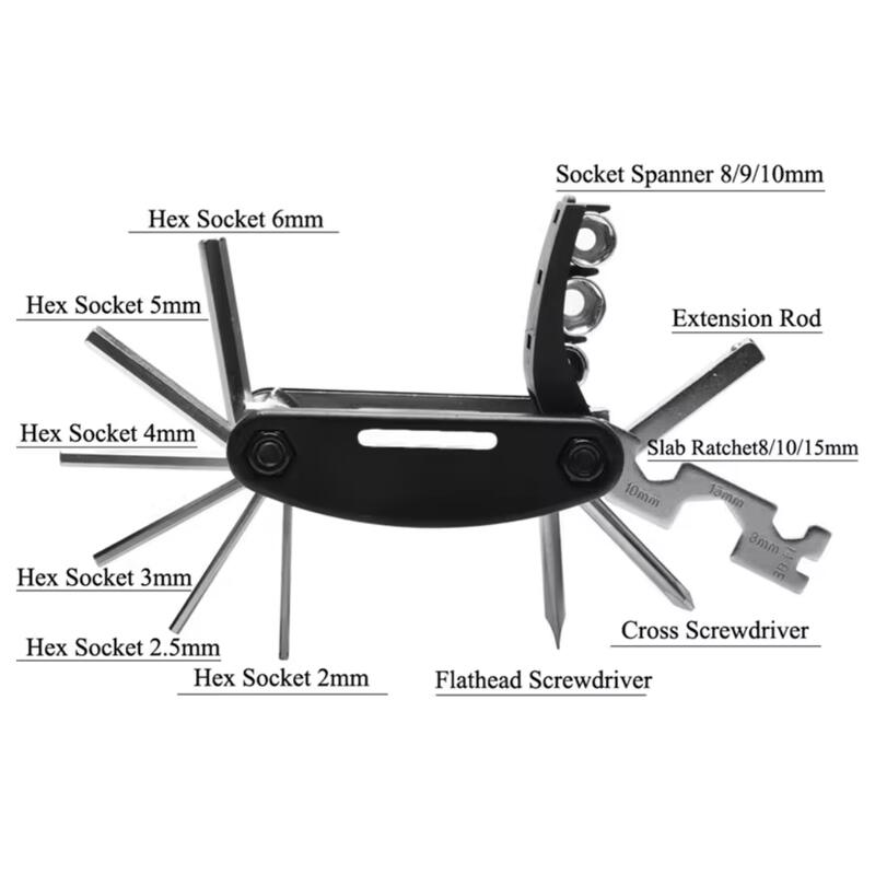 Multiherramienta bicicleta PRO 16 herramientas en 1