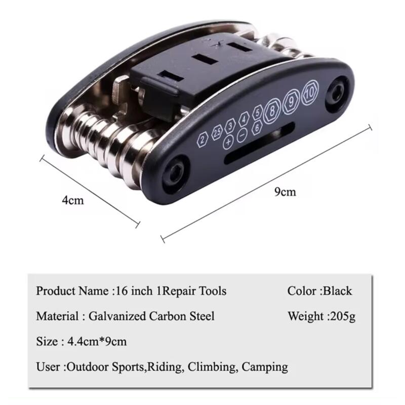 Multiherramienta bicicleta PRO 16 herramientas en 1