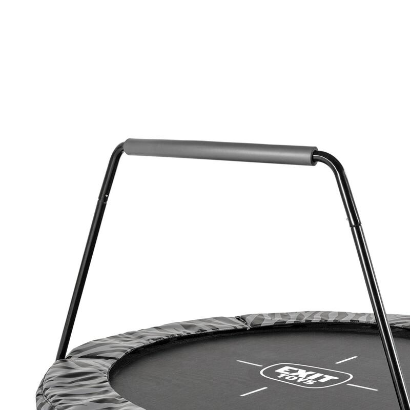 Trampoline EXIT Tiggy junior avec support ø140cm - noir/gris