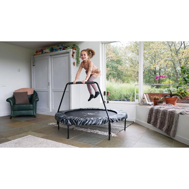 Trampoline EXIT Tiggy junior avec support ø140cm - noir/gris