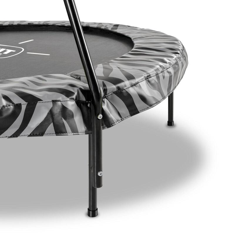 Trampoline EXIT Tiggy junior avec support ø140cm - noir/gris