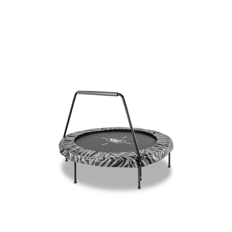 Trampoline EXIT Tiggy junior avec support ø140cm - noir/gris