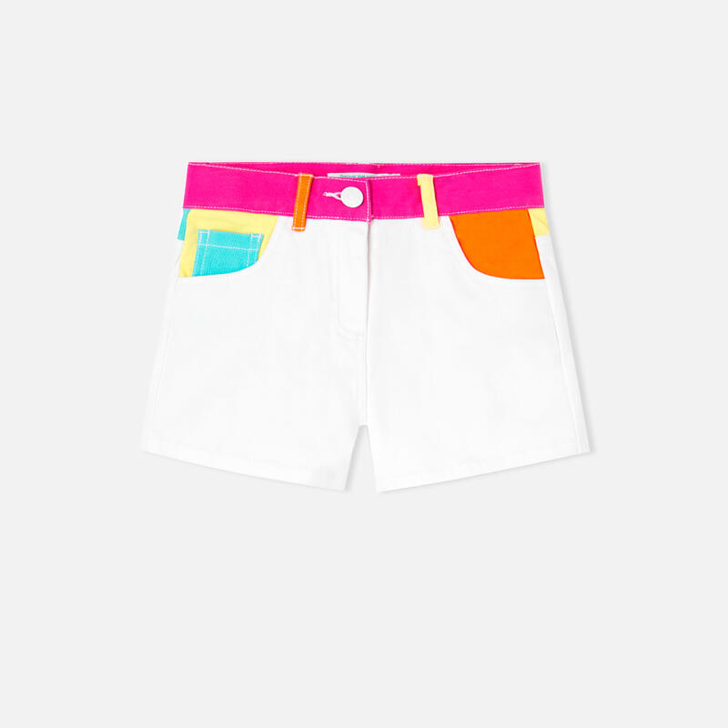 Bermudas Gimnasia Niña Boboli Blanco