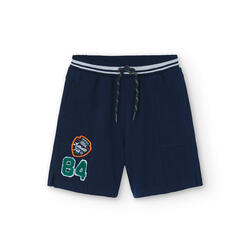 Bermudas Gimnasia Niño Boboli Azul