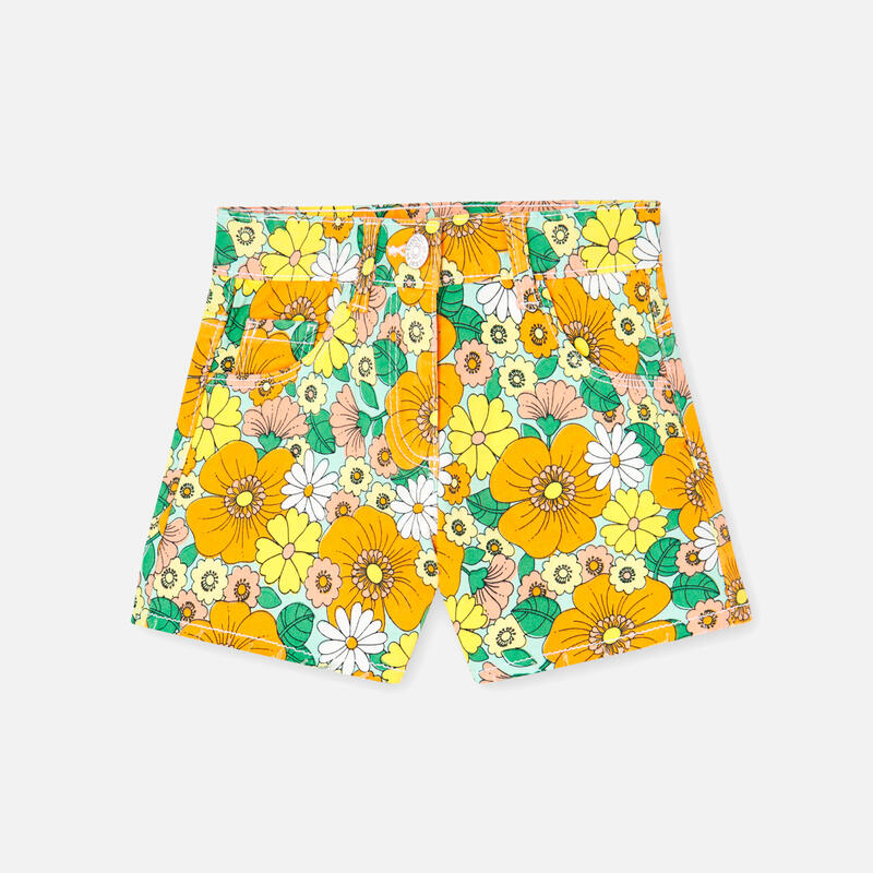 Bermudas Gimnasia Niña Boboli Multicolor