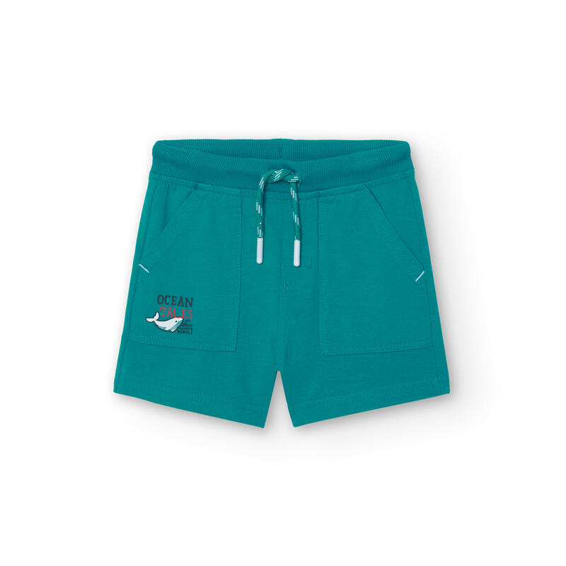 Bermudas Gimnasia Niño Boboli Verde