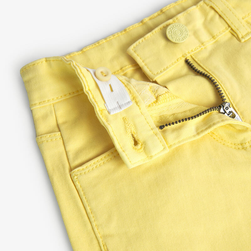 Bermudas Gimnasia Niña Boboli Amarillo