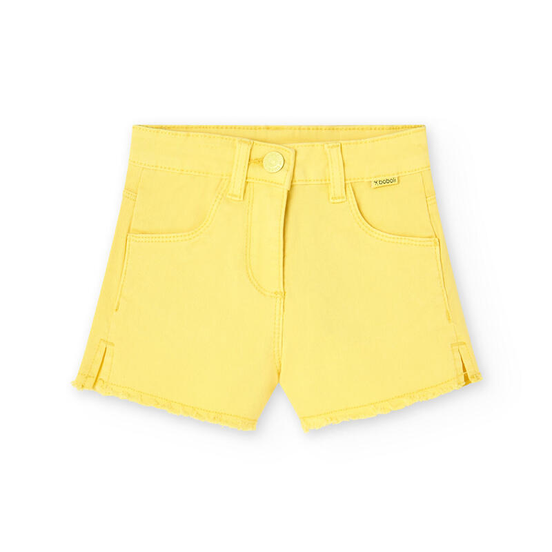 Bermudas Gimnasia Niña Boboli Amarillo