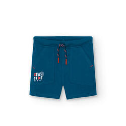 Bermudas Gimnasia Niño Boboli Azul