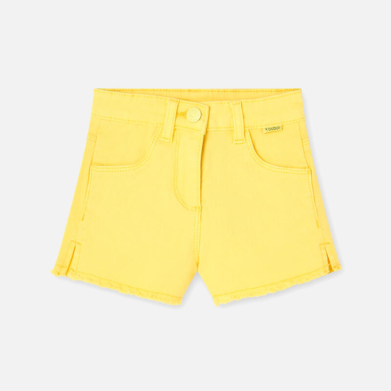 Bermudas Gimnasia Niña Boboli Amarillo