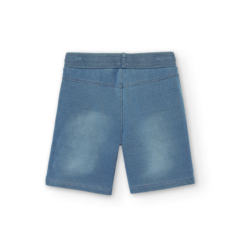 Bermudas Gimnasia Niño Boboli Azul