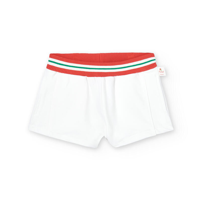 Bermudas Gimnasia Niña Boboli Blanco