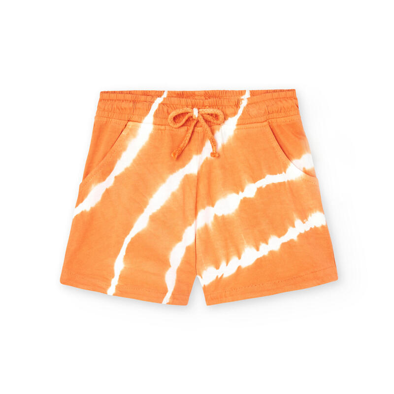 Bermudas Gimnasia Niña Boboli Naranja