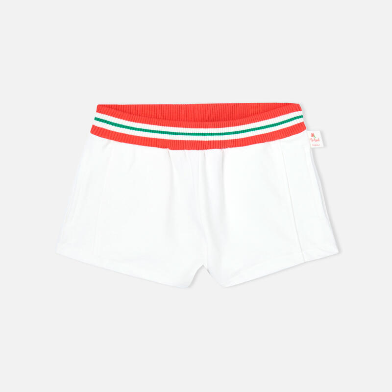 Bermudas Gimnasia Niña Boboli Blanco