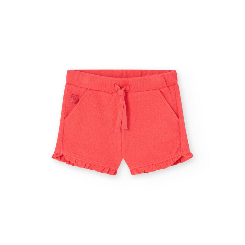 Bermudas Gimnasia Niña Boboli Rojo