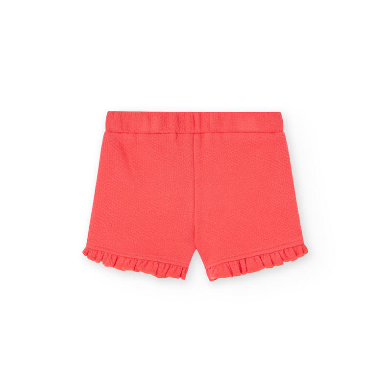 Bermudas Gimnasia Niña Boboli Rojo