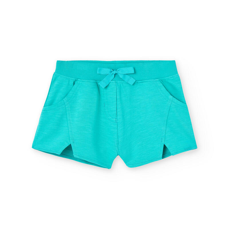 Bermudas Gimnasia Niña Boboli Verde