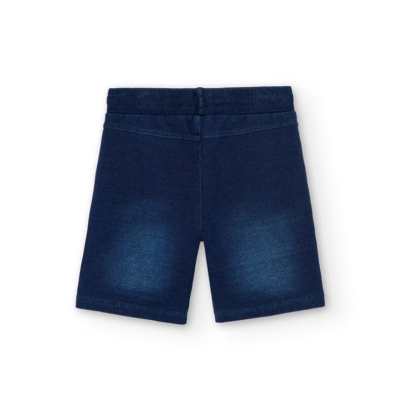 Bermudas Gimnasia Niño Boboli Azul